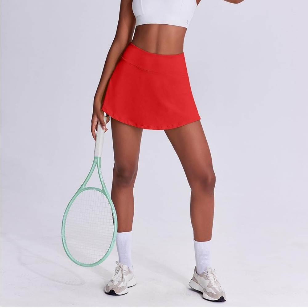 NWT red athletic tennis skirt